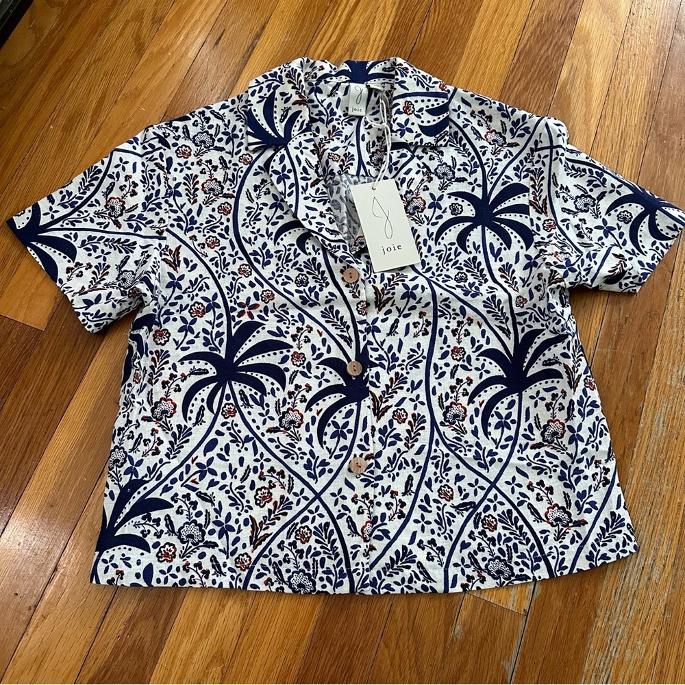 Joie Boho Batik Print Pattern Linen Blend Shorts … - image 7